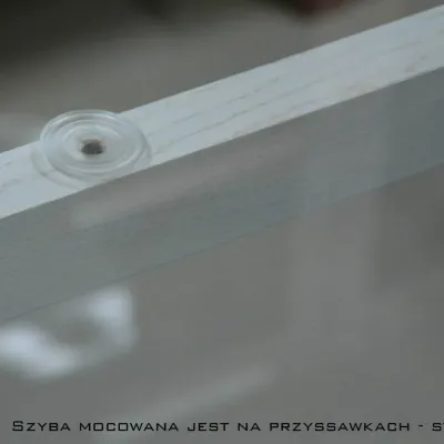 Stolik kawowy FORTEL szkło kwadrat - foto 5