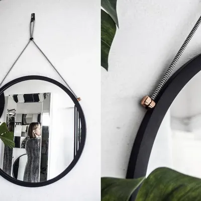 LUSTRO SCANDI POWER CHEVRON – WISZĄCE CZARNE - foto 3
