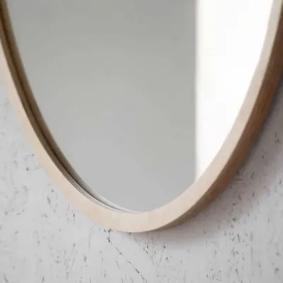 LUSTRO SCANDI WOOD – OKRĄGŁE W RAMIE ZE SKLEJKI - foto 6