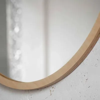 LUSTRO SCANDI WOOD – OKRĄGŁE W RAMIE ZE SKLEJKI - foto 4